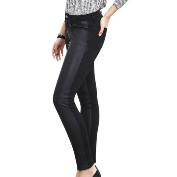 Banana Republic Sloan Black Leather 